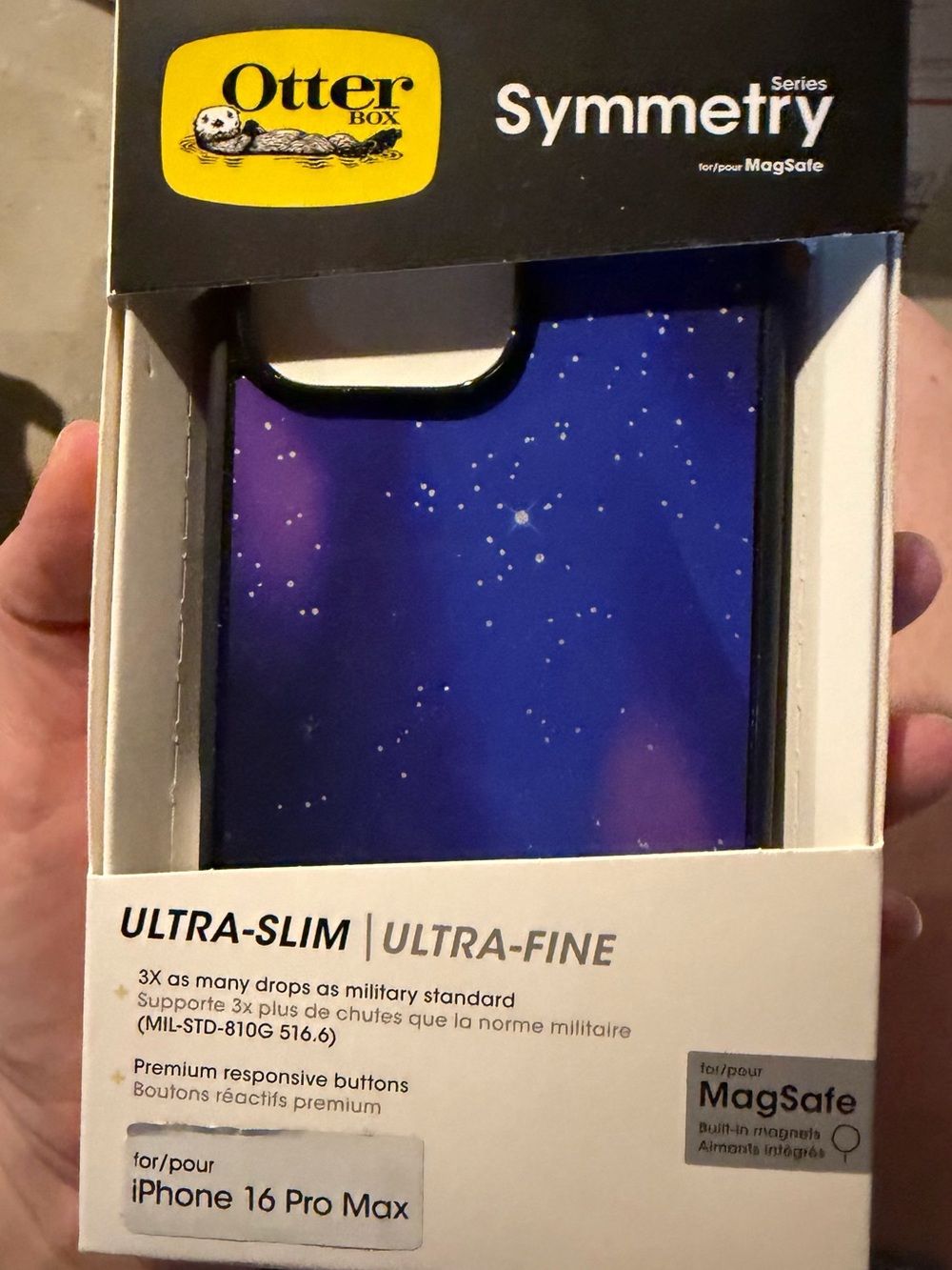 OtterBox Symmetry Series Blue Galaxy iPhone 16 Pro Max Case